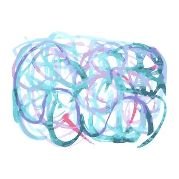 Multicolored lines watercolor texture Stock Illustration