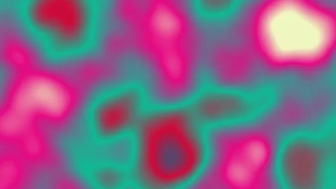 Multicolored liquid light pattern with red teal and yellow highlights Video stock 330976138