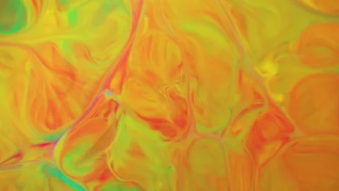 Multicolored Liquid Paints Stock Footage 206404014