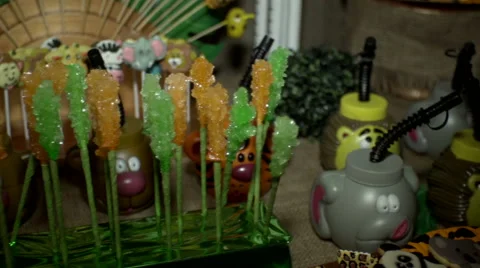 Multicolored lollipops Stock Footage 54482438