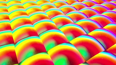 Multicolored Looping Hemispheric Background Stock Footage 134295553