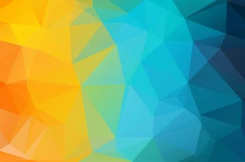 Multicolored Low poly crystal background. Polygon design pattern. colorful Low p Stock Illustration