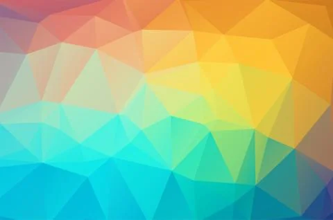 Multicolored Low poly crystal background. Polygon design pattern. colorful Low p Stockillustratie