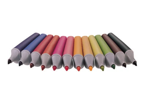 Multicolored Markers Stock Photos