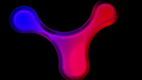 Multicolored Metaballs Spheres Stock Footage 244215082