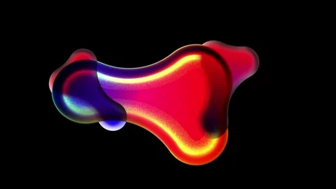 Multicolored Metaballs Spheres Stock Footage 244215085