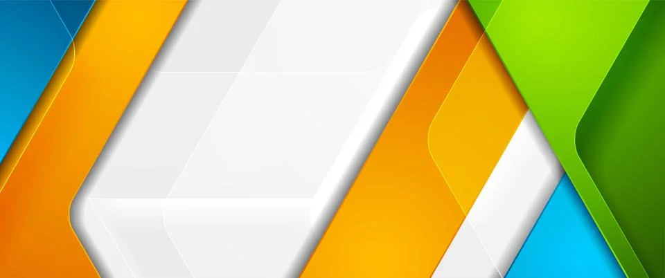 Multicolored minimal abstract geometric tech background Illustrazione stock