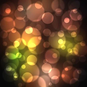 Multicolored, modern bokeh background for your design template Stock Illustration