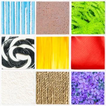 Multicolored mosaic in different style Stock Photos