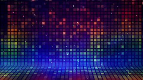 Multicolored mosaic flashing loopable background Stock Footage 32196412