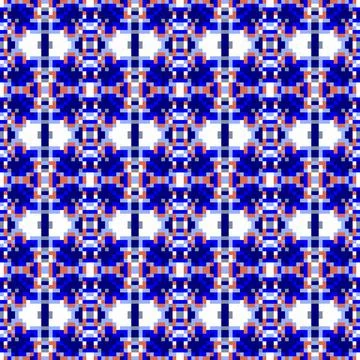 . multicolored mosaic, knitted seamless pattern. for children's creativity, Stock Illustration