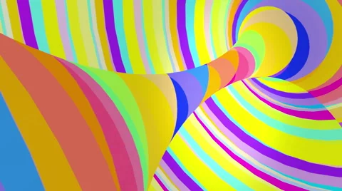 Multicolored motion torus. Loop animation. Stock Footage 50918543