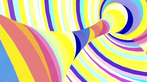 Multicolored motion torus. Loop animation. Stock Footage 50918690