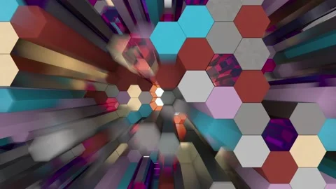 Multicolored moving background. Colorful animation. Seamless loop. Stock Footage 144016573