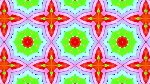 Multicolored moving kaleidoscope patterns. Abstract looped animated background.  Stock Footage 139777278