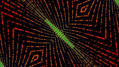 Multicolored moving kaleidoscope patterns and ornaments. looped animated backgro Stock Footage 140051703
