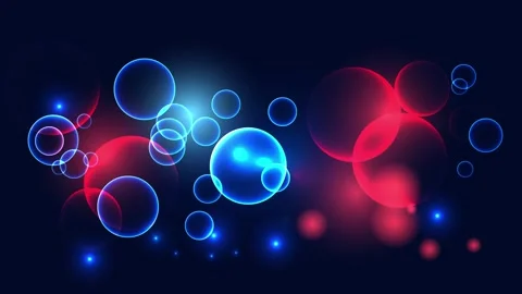 Multicolored moving particles Stock Footage 149136009