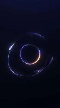 Multicolored neon digital sphere with layered light waves and futuristic ho.. 스톡 일러스트