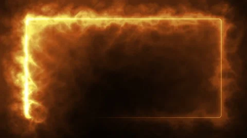 Multicolored neon electric glowing rectangle frame. Stock Footage 145248651