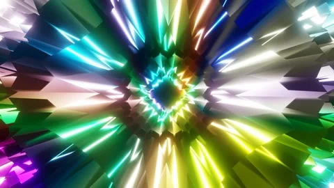 Multicolored neon glowing spark motion graphic. Stock Footage 164922284