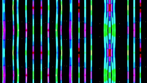 Multicolored neon light, colour changing vertical parallel lines Stock Footage 296604892