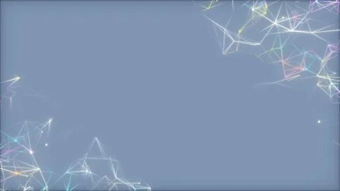 Multicolored nets in different corners on a blue background.Abstract digital Stock Footage 103184442