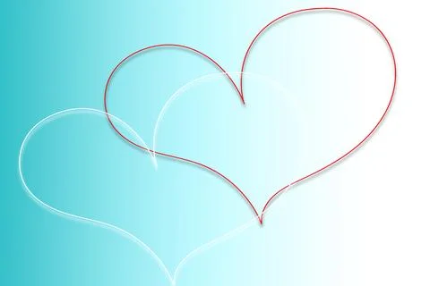 Multicolored nude background with heart shape. Stock Photos