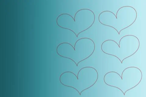 Multicolored nude background with heart shape. Stock Photos