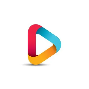 Multicolored origami arrow sign. Vector symbol Stock Illustration