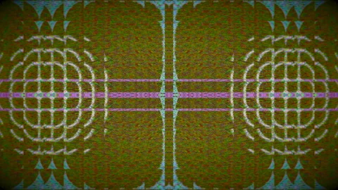 Multicolored ornamental nostalgic elegant communication breakdown background. Stock Footage 184644308