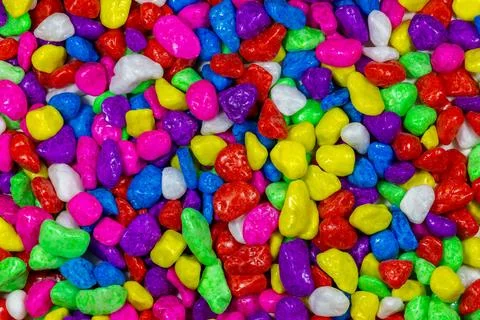Multicolored ornamental pebbles Stock Photos
