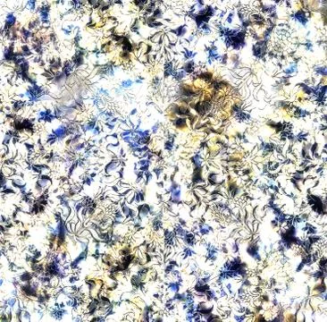 Multicolored ornamental structure pattern. Floral ornament background. Stock Illustration