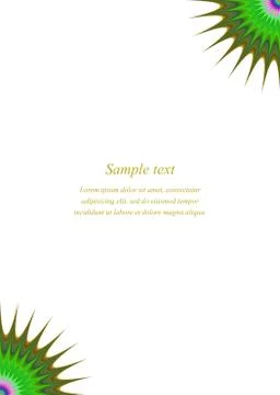 Multicolored page corner design template Illustrazione stock