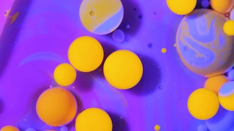Multicolored paint bubbles Fluorescent paint Stock-Footage 89100600