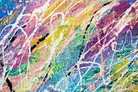 Multicolored paint splash Stock Illustration