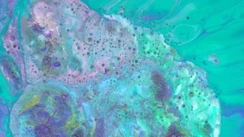 Multicolored paints create a beautiful abstract background Vidéo 220768778