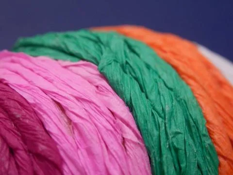 Multicolored paper strings Stock Photos