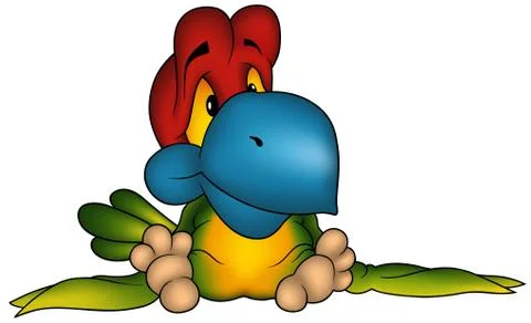 Multicolored Parrot Stock Illustration