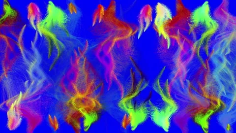 Multicolored particle streams Stock Footage 90454162