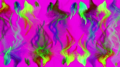 Multicolored particle streams Stockbeeldmateriaal 90522481