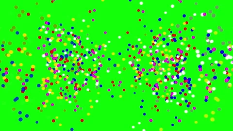 Multicolored particles confetti Stock Footage 90453637