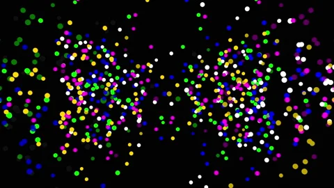 Multicolored particles confetti 스톡 동영상 90529782