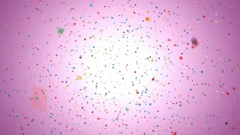 Multicolored particles fireworks on pink background Stock-Footage 165746466