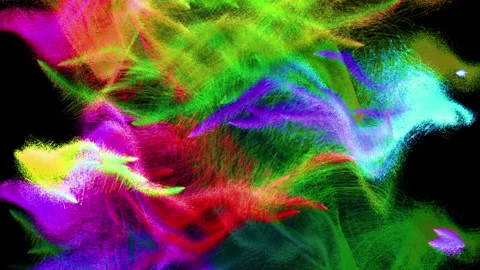 Multicolored particles flicker Stock-Footage 90516294