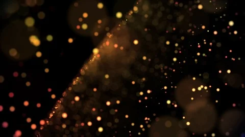 Multicolored particles in liquid float and glisten. 4k 3d advection background Stock Footage 109362305