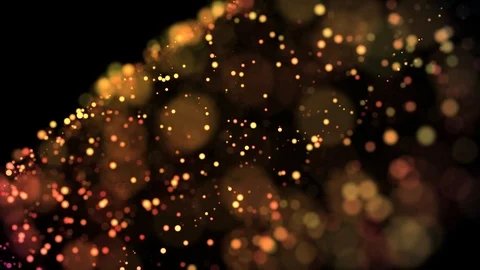 Multicolored particles in liquid float and glisten. 4k 3d advection background Stock Footage 109364047
