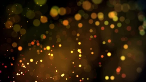 Multicolored particles in liquid float and glisten. 4k 3d advection background Stock Footage 109365476