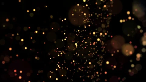 Multicolored particles in liquid float and glisten. 4k 3d advection background Stock Footage 109369154