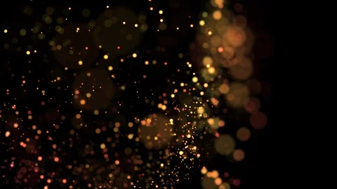 Multicolored particles in liquid float and glisten. 4k 3d advection background Stock Footage 109369826