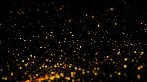 Multicolored particles in liquid float and glisten. 4k 3d advection background Stock Footage 109377415